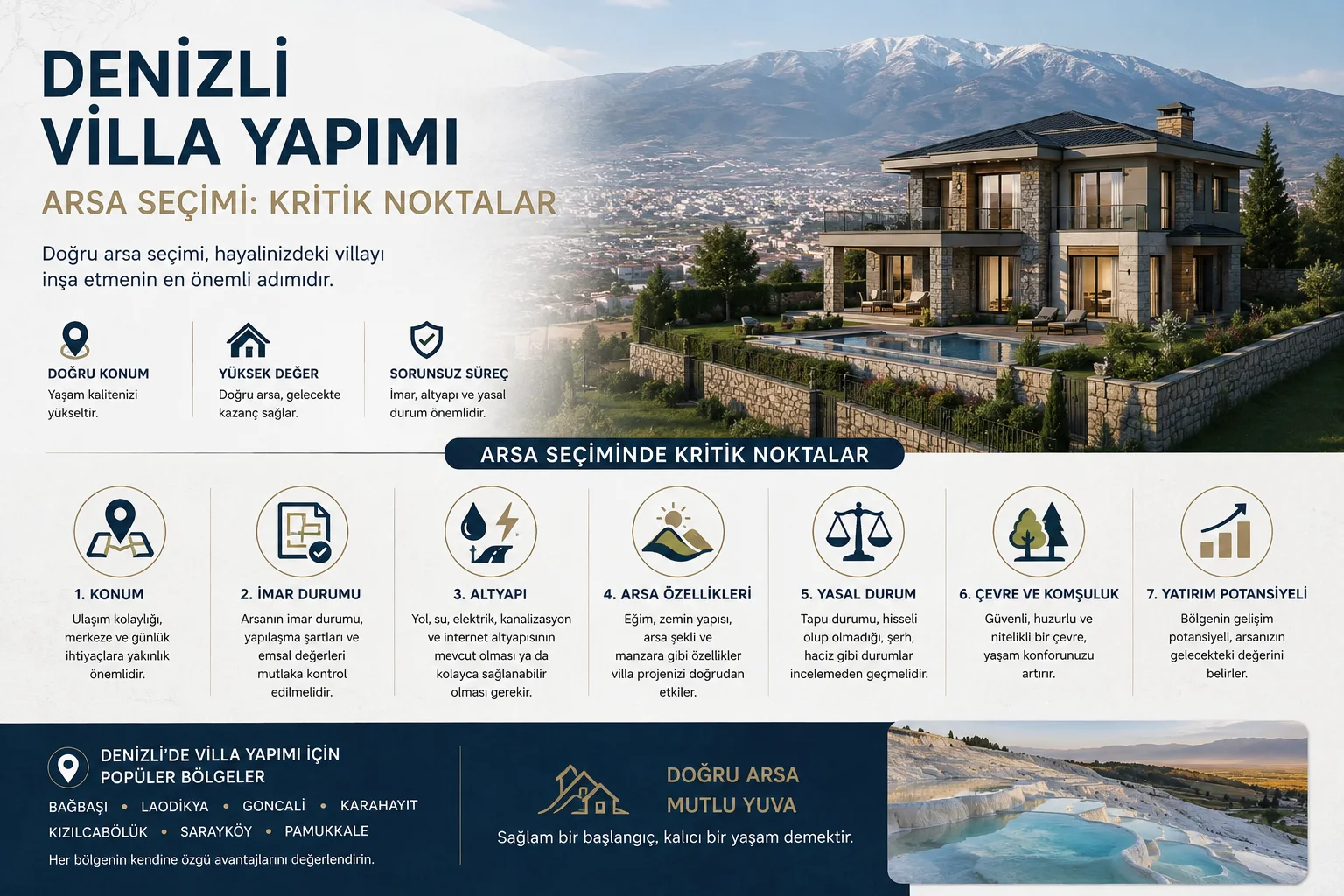 Denizli Villa ve Müstakil Ev Projesi
